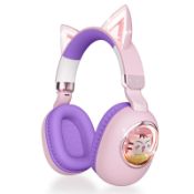 RRP £20.86 esonstyle Cat Ear Headphones for Kids