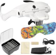 RRP £9.69 ARTDOT Magnifying Glasses with 4 LED Lights