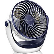 RRP £11.91 OCOOPA USB Desk Table Fan with Strong Airflow & Quiet Operation