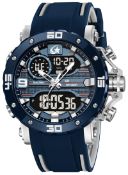 RRP £29.99 findtime Mens Watch Sport Digital Analogue Watches