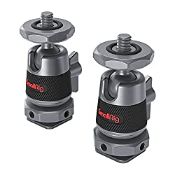 RRP £12.01 SMALLRIG Mini Ball Head (2 Pack) with 1/4" Screw and Removable Shoe Mount