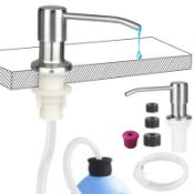 RRP £9.86 Kitchen Soap Dispenser Set