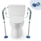 RRP £45.07 HEAO Toilet Safety Rail - Medical Bathroom Toilet Safety Frame for Elderly