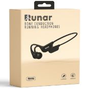 RRP £23.65 Runar RNR2 Bone Conduction Headphones Wireless Running Headphones