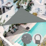 RRP £31.84 RICHIE Sun Shade Sail Triangle 3x4x5m Waterproof