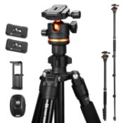 RRP £46.69 K&F CONCEPT 75.6''/192cm Camera Tripod