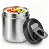 RRP £15.61 WayEee Food Flask,620ml Leak-proof Vacuum Insulated Hot Food Flask