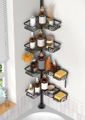 RRP £27.25 ZUNTO Tension Pole Shower Caddy for Bathroom