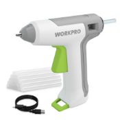RRP £11.48 WORKPRO Cordless Glue Gun 3.6 V with 20 pcs Glue Sticks (7x100 mm)