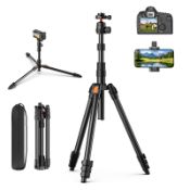 RRP £24.06 XXZU 71" Camera Tripod, Tripod For Camera Phone with 360 Ball Head