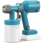 RRP £47.99 Tilswall Cordless Paint Sprayer Dreamer400 for Makita 18/20V, Blue
