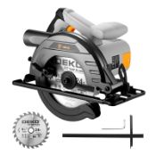 RRP £25.30 Circular Saw 1200W: DEKOPRO High-Power Saw with 165mm 24T Blade
