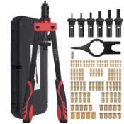 RRP £25.99 Proster Rivet Nut Tool 14 inch with 150PCS Rivet Nuts and 6 Metric Mandrels