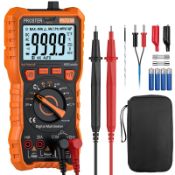 RRP £11.85 Proster TRMS 6000 Counts Auto Ranging Digital Multimeter 600V 10A
