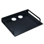 RRP £15.63 Black Floating Wall Shelf for Small Projector & Router, No-Drill Option