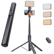 RRP £40.60 ANXRE 71"/180cm Phone Tripod with Selfie Light for Phone Camera
