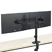 RRP £23.52 Suptek Dual Monitor Arm, Adjustable Monitor Stand for 13-27 Inch Screens