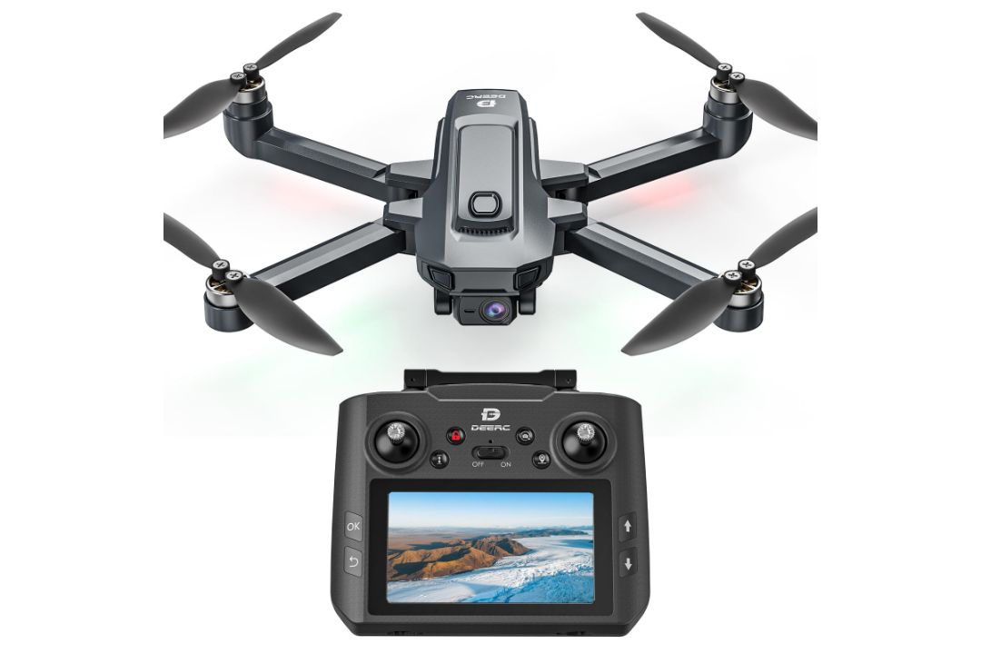 DEERC D35Pro GPS Drone with 4K Camera for Adults, HD Screen Controller ...