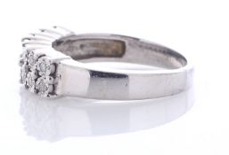 18ct White Gold Semi Eternity Diamond Ring 0.30 Carats
