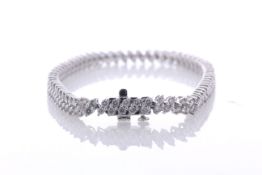 14ct White Gold 7" Diamond Tennis Bracelet 5.00 Carats