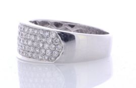 18ct White Gold Semi Eternity Fancy Diamond Ring 1.00 Carats