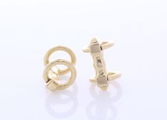 18ct Yellow Gold Cartier Cufflinks