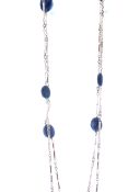 18ct Rose Gold 36" Antique Lapis Lazuli Necklace