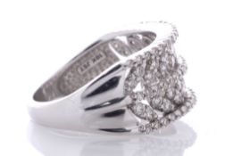 10ct Gold Semi Eternity Fancy Cut Diamond Ring 1.50 Carats