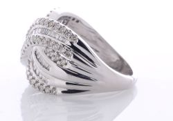 10ct White Gold Cocktail Diamond Ring 2.00 Carats
