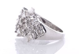 14ct Gold Fancy Cluster Diamond Ring 2.50 Carats