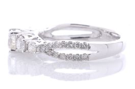 14ct White Gold Ladies Dress Diamond Ring 1.50 Carats