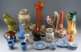 A collection of ceramics to include a 19th Century Staffordshire Pearlware black and white Child's