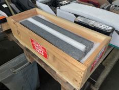 Lot with (2) Precision Granite Layout Blocks with Wood Case