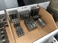 Lot with (8) Various Size Precision Set Up Blocks, 23 Hole Type
