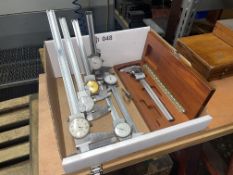 Lot with (7) Various Dial Calipers