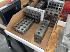 Lot with (4) Precision 2-4-6 Set Up Blocks, 23 Hole Type
