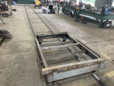 Material Rail Cart Tracks, Approx 150' including (3) Rail Carts
