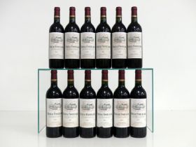 12 bts Ch. Fonplégade 2001 owc St-Émilion Grand Cru Classé 11 hf/i.n, 1 i.n, sl stl
