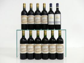 10 bts Caronne Ste Gemme 1997 Haut-Médoc i.n, sl bs 2 bts Léo de la Gaffeliere 1999 St-Émilion i.