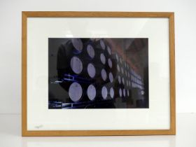 A Framed Colour Print Depicting Aging Barrels (Tonelería Martín) (61cm w x 50cm h)