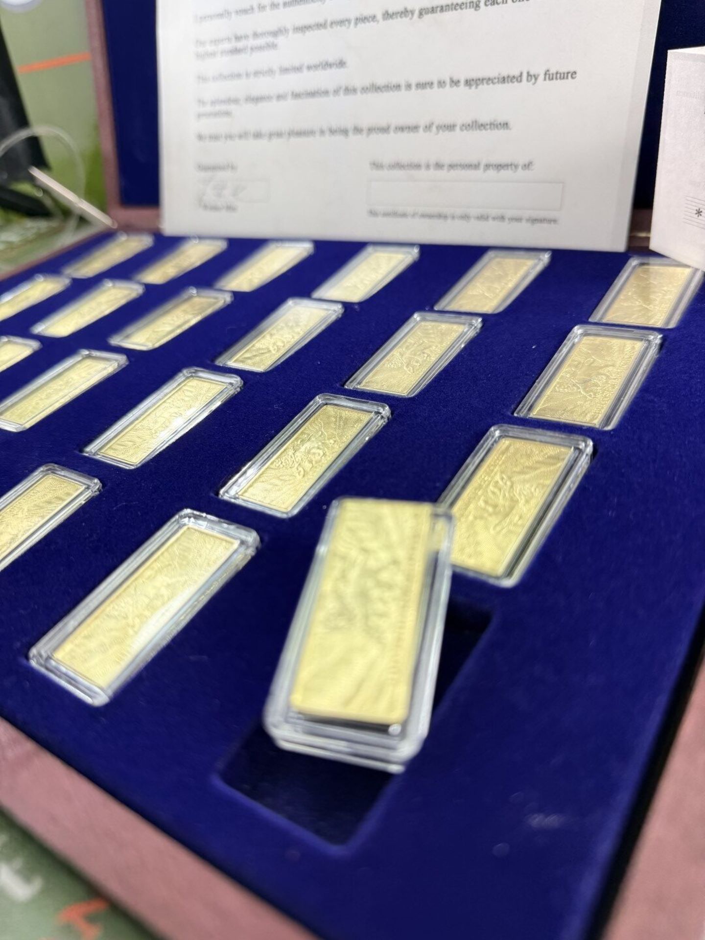 2023 Windsor Mint British Banknote Commemorative?24 K Gold Plated Ingots - Image 8 of 8