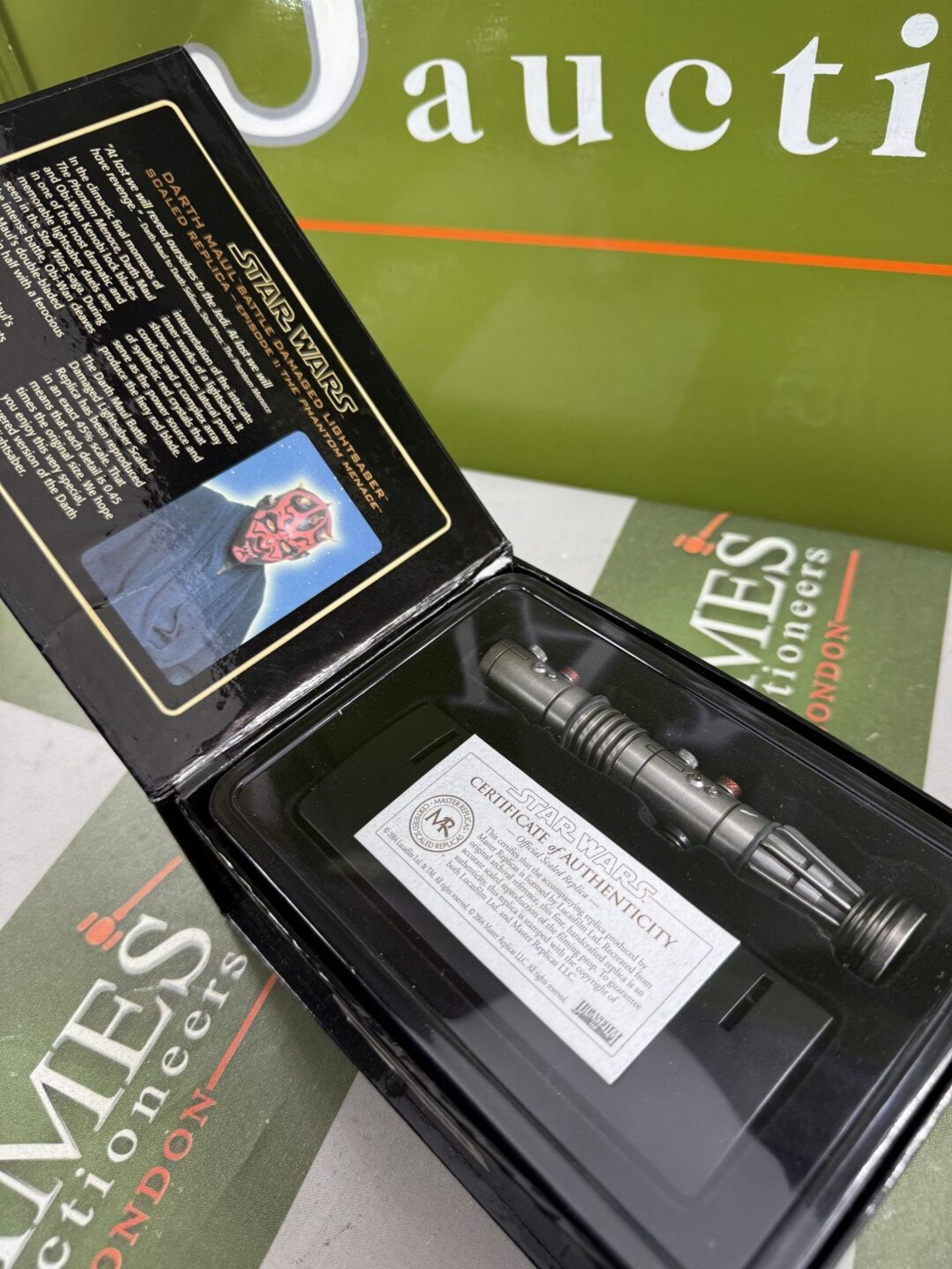 Masters Replica .45 Scale Lightsabre/COA -Darth Maul Battle Edition. - Image 2 of 2
