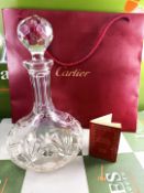 Cartier Paris Crystal Decanter -`The Roxburghe` Golfing Trophy Edition
