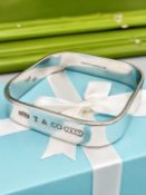 Tiffany & Co Sterling Silver 925 Square Bracelet Bangle 2001