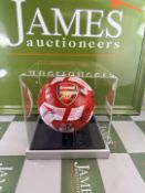 Arsenal FC Signed 2025-26 Premier League Champions Football In Case