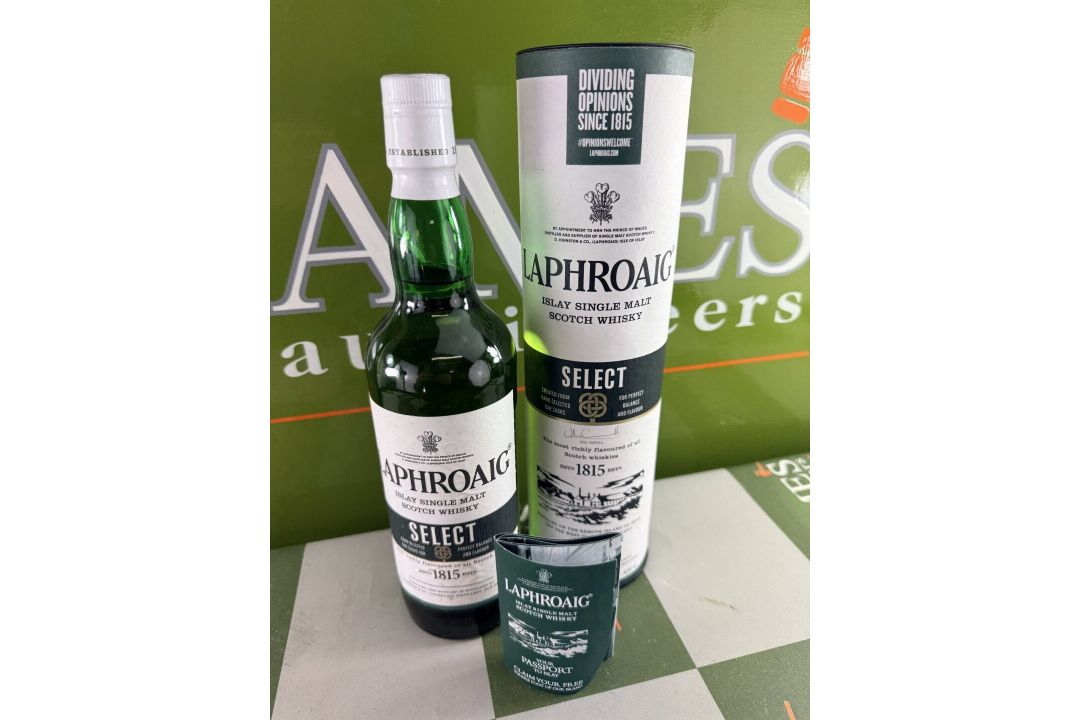 70cl bottle of Laphroaig Select Whiskey & Tube Box - Image 1 of 4