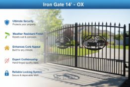 Unused Iron Gate 14'- OX (Location: North Highlands, CA)