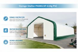 Unused Storage Shelter P408023DP-610g PVC (Location: North Highlands, CA)