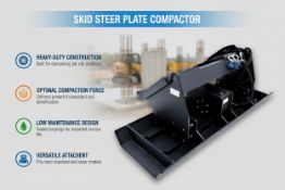 Unused Skid Steer Plate Compactor (Location: Alvarado, TX)