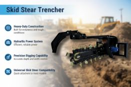 Unused Skid Steer Trencher (Location: North Highlands, CA)